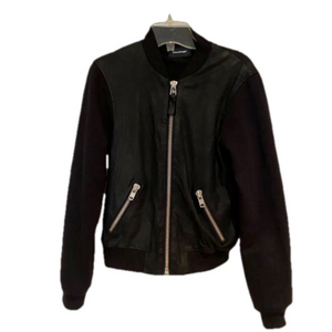Mackage Black Leather Jacket